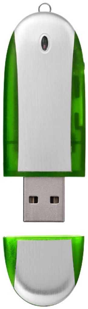 Флеш накопичувач 4 Gb з металу і пластика, зелений - 170703-07-4- Фото №3