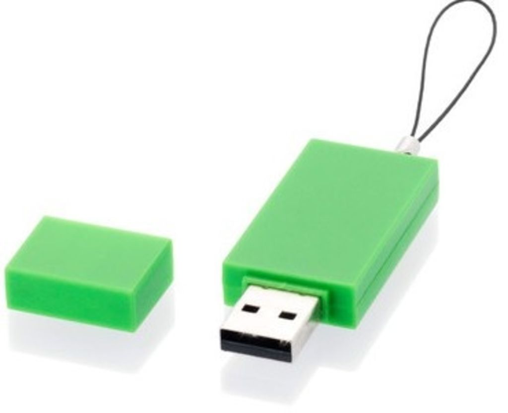 Эко-флешка 16GB, цвет зеленый