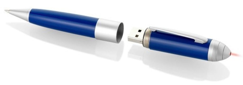 Ручка USB 64GB, цвет синий
