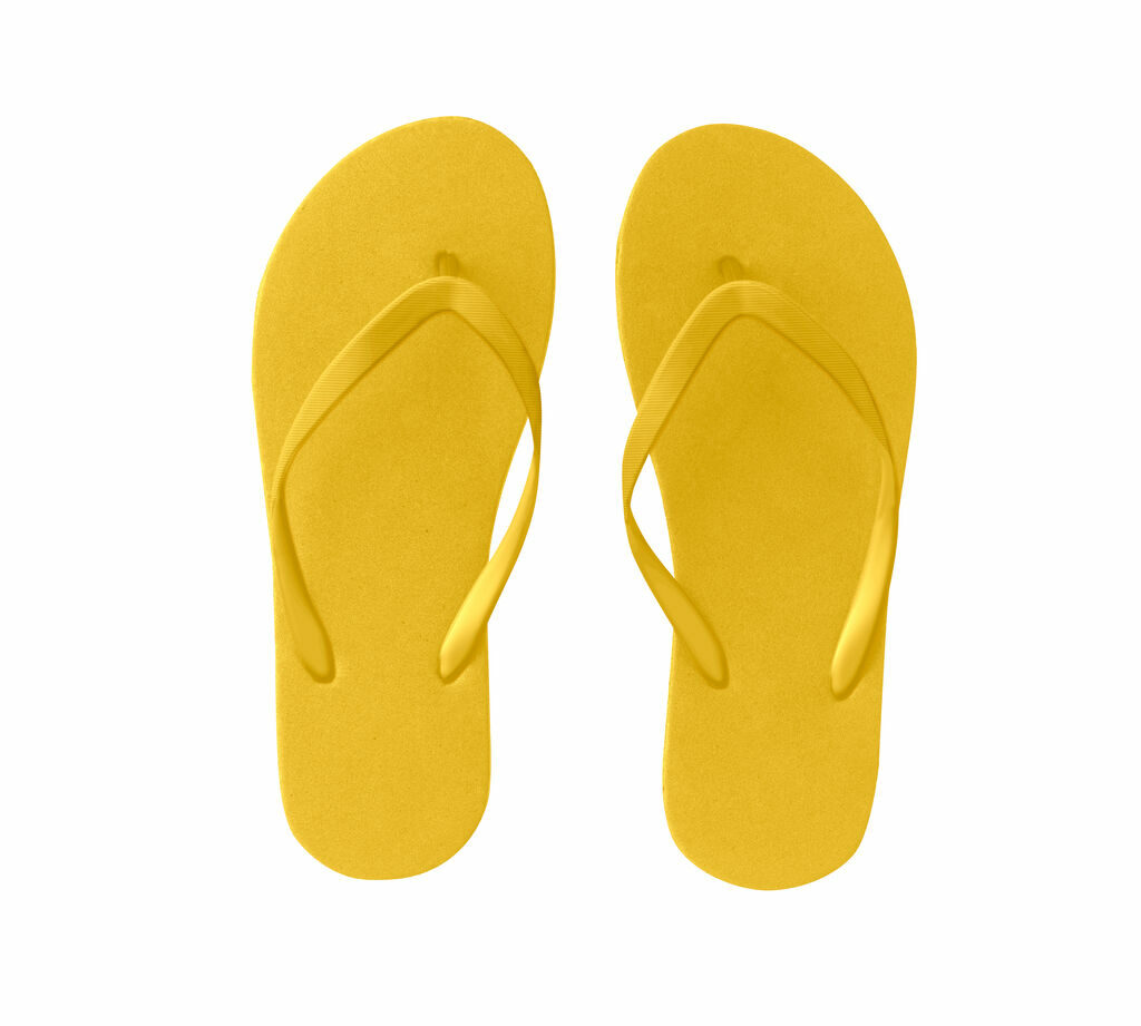 MAUPITI L / XL. Зручні капці з підошвою з PE і ремінцями з PVC жовтий - 95085-108- Фото №1