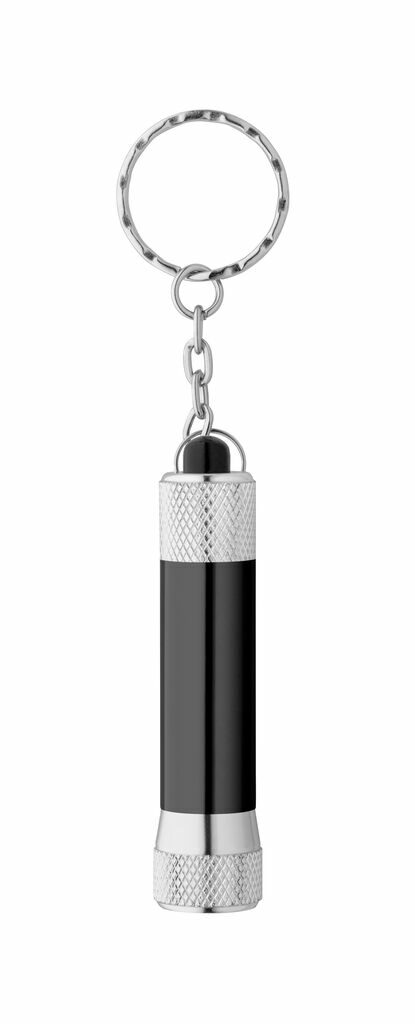 RE-LERGAN Алюминиевый брелок с 3-светодиодным фонариком черный - 95092-103- Фото №1