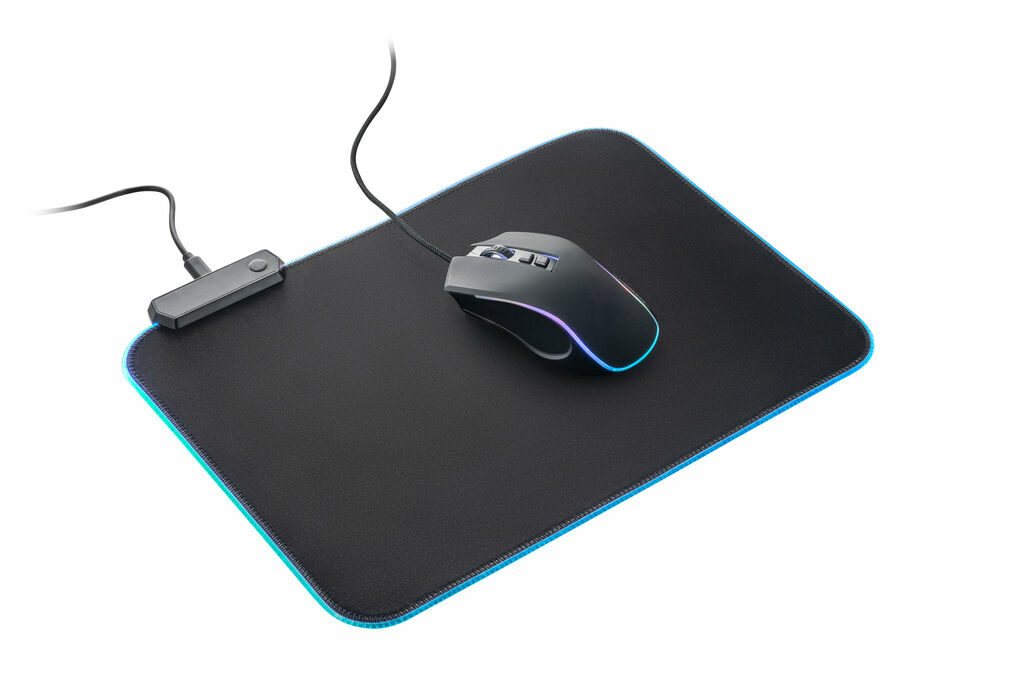 THORNE MOUSEPAD RGB Коврик для игровой мыши со светодиодной RGB-подсветкой из полиэстера черный - 97134-103- Фото №2