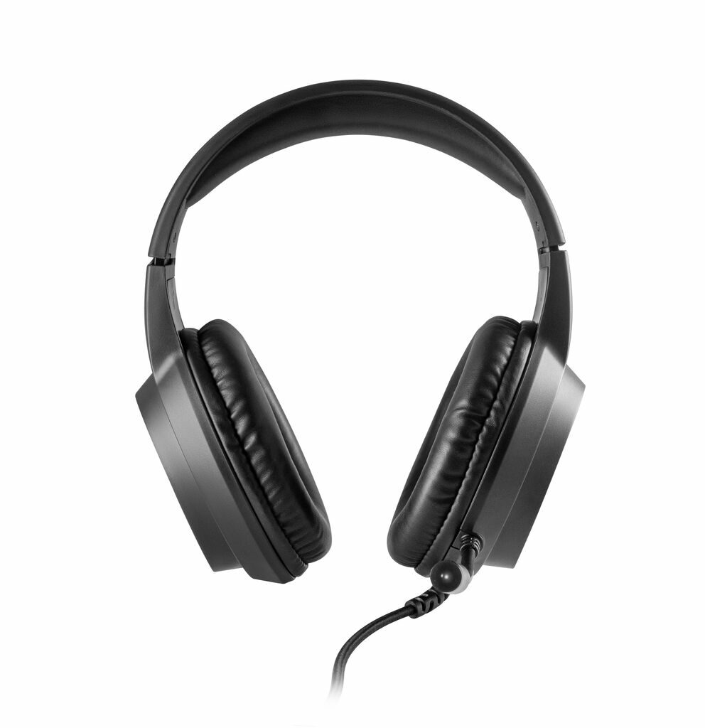 Thorne Гарнитура с RGB-наушниками из АБС-пластика с кабелем 2 м, микрофоном и светодиодной подсветкой RGB черный - 97135-103- Фото №1