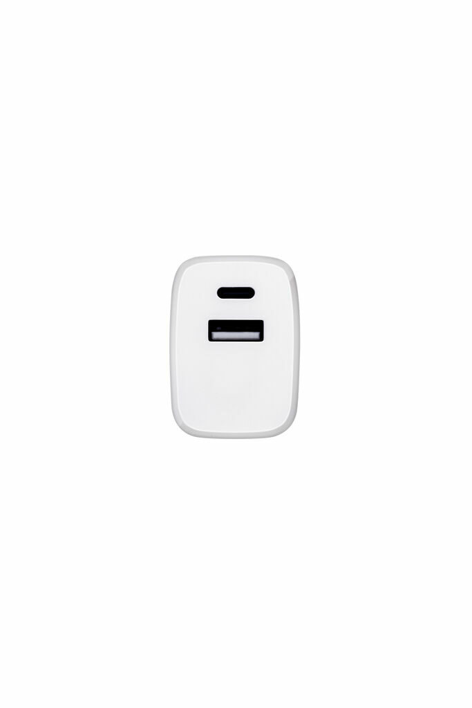 WEGENER Адаптер живлення з портом USB-A потужністю 18 Вт та USB-C потужністю 20 Вт із переробленого АБС-пластику (100% rABS) білий - 97186-106- Фото №3 WEGENER Адаптер живлення з портом USB-A потужністю 18 Вт та USB-C потужністю 20 Вт із переробленого АБС-пластику (100% rABS) білий - 97186-106- Фото №3