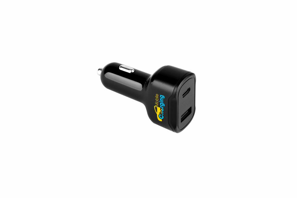 DIRAC Адаптер прикуривателя с портом USB-A 18 Вт и USB-C 20 Вт из 100% rABS черный - 97189-103- Фото №3 DIRAC Адаптер прикуривателя с портом USB-A 18 Вт и USB-C 20 Вт из 100% rABS черный - 97189-103- Фото №3