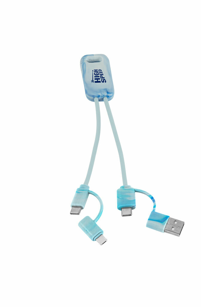 BERNERS Надшвидкий USB-кабель 6-в-1 з переробленого ПЕТ асорті - 97191-100- Фото №3 BERNERS Надшвидкий USB-кабель 6-в-1 з переробленого ПЕТ асорті - 97191-100- Фото №3