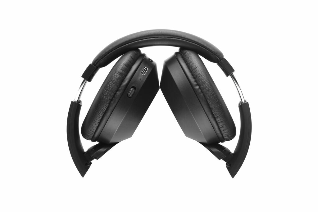 HENDRIX. Foldable wireless headphones with 20h of battery life in recycled ABS (100% rABS) чорний - 97426-103- Фото №4