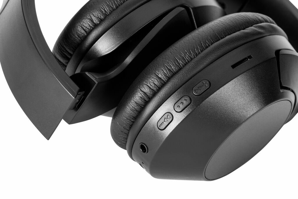 HENDRIX. Foldable wireless headphones with 20h of battery life in recycled ABS (100% rABS) чорний - 97426-103- Фото №5