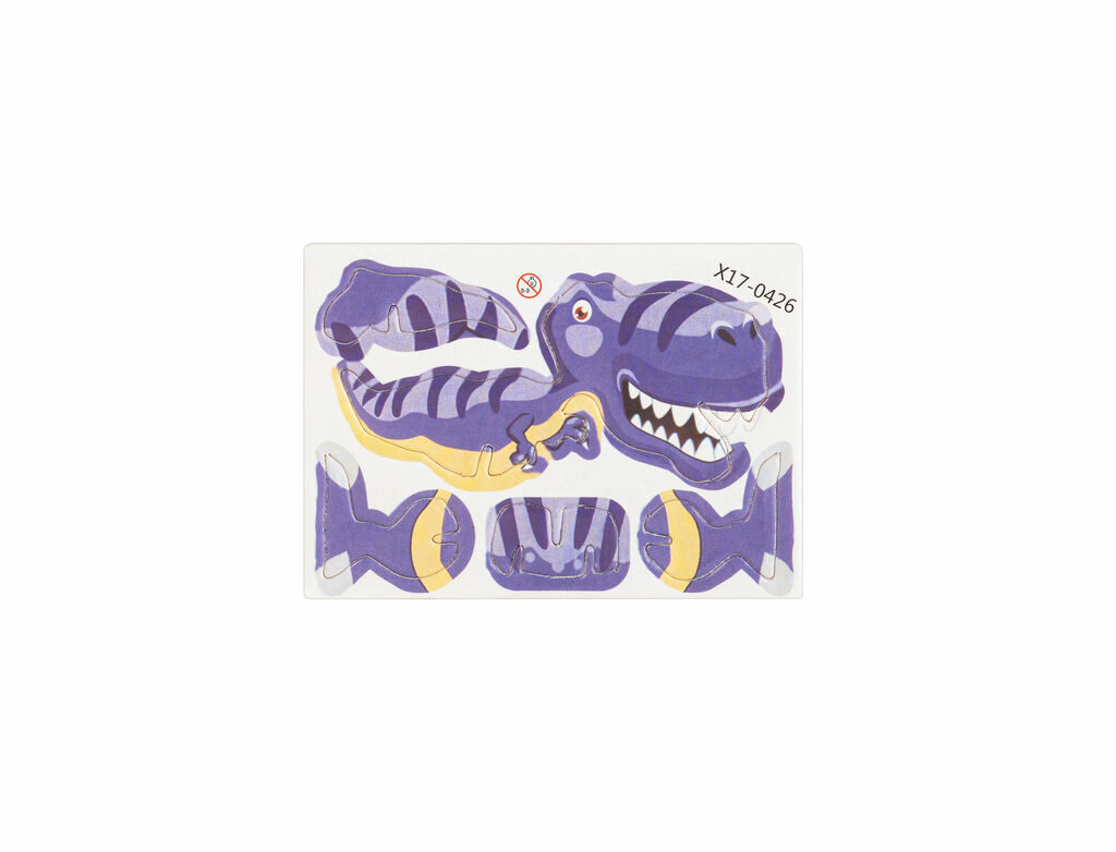 DINOSAURUS 3D-пазл из бумаги и ЭВА в форме динозавра натуральный - 98152-160- Фото №4 DINOSAURUS 3D-пазл из бумаги и ЭВА в форме динозавра натуральный - 98152-160- Фото №4