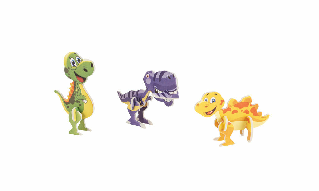 DINOSAURUS 3D-пазл из бумаги и ЭВА в форме динозавра натуральный - 98152-160- Фото №5 DINOSAURUS 3D-пазл из бумаги и ЭВА в форме динозавра натуральный - 98152-160- Фото №5