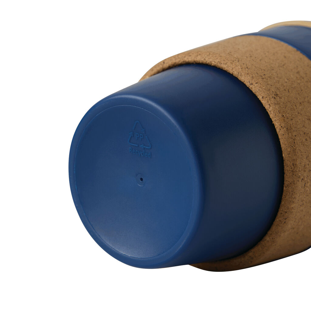 Термокружка TRAVEL GRIP, колір темно-синій - 56-0304566- Фото №6