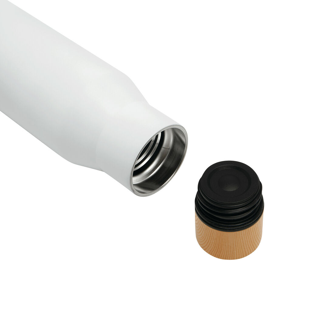 Вакуумна пляшка DRINK NOBLY, колір білий - 56-0304606- Фото №4