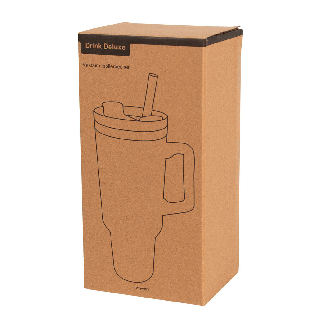 Термокружка DRINK DELUXE, цвет чёрный - 56-0304670- Фото №9