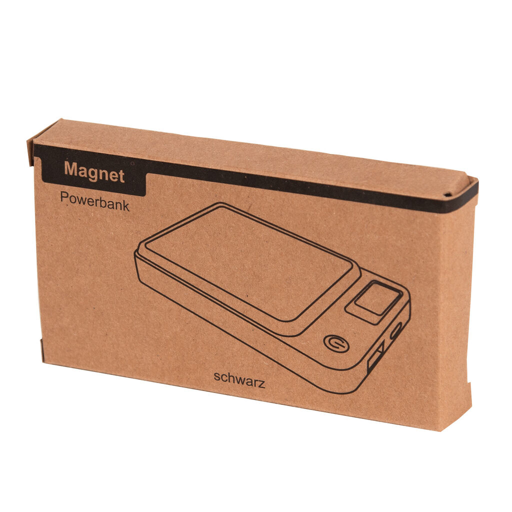 Powerbank MAGNET, цвет чёрный - 56-1107392- Фото №8