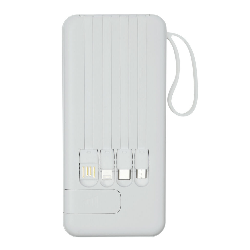 Powerbank MULTI CHARGE, цвет белый - 58-8105024- Фото №4