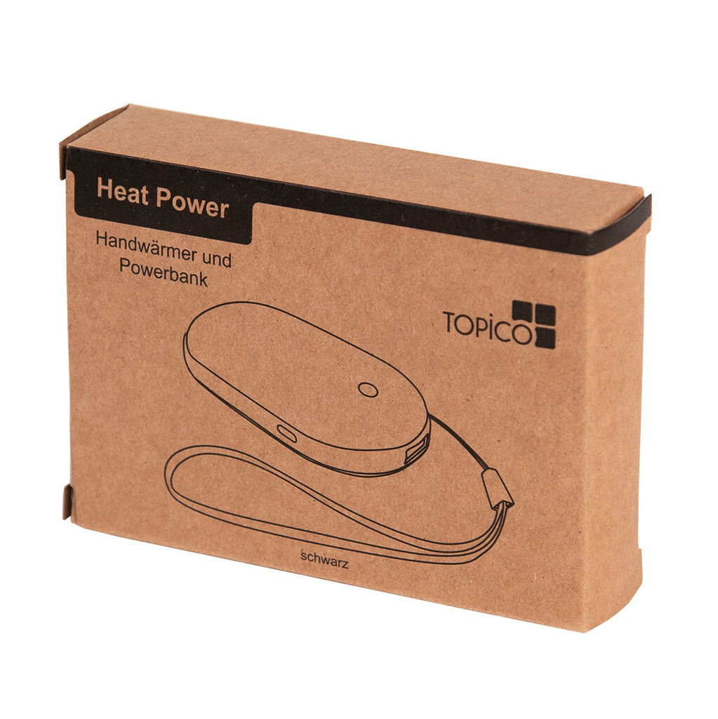 Powerbank и карманная грелка HEAT POWER, цвет чёрный - 58-8105025- Фото №11