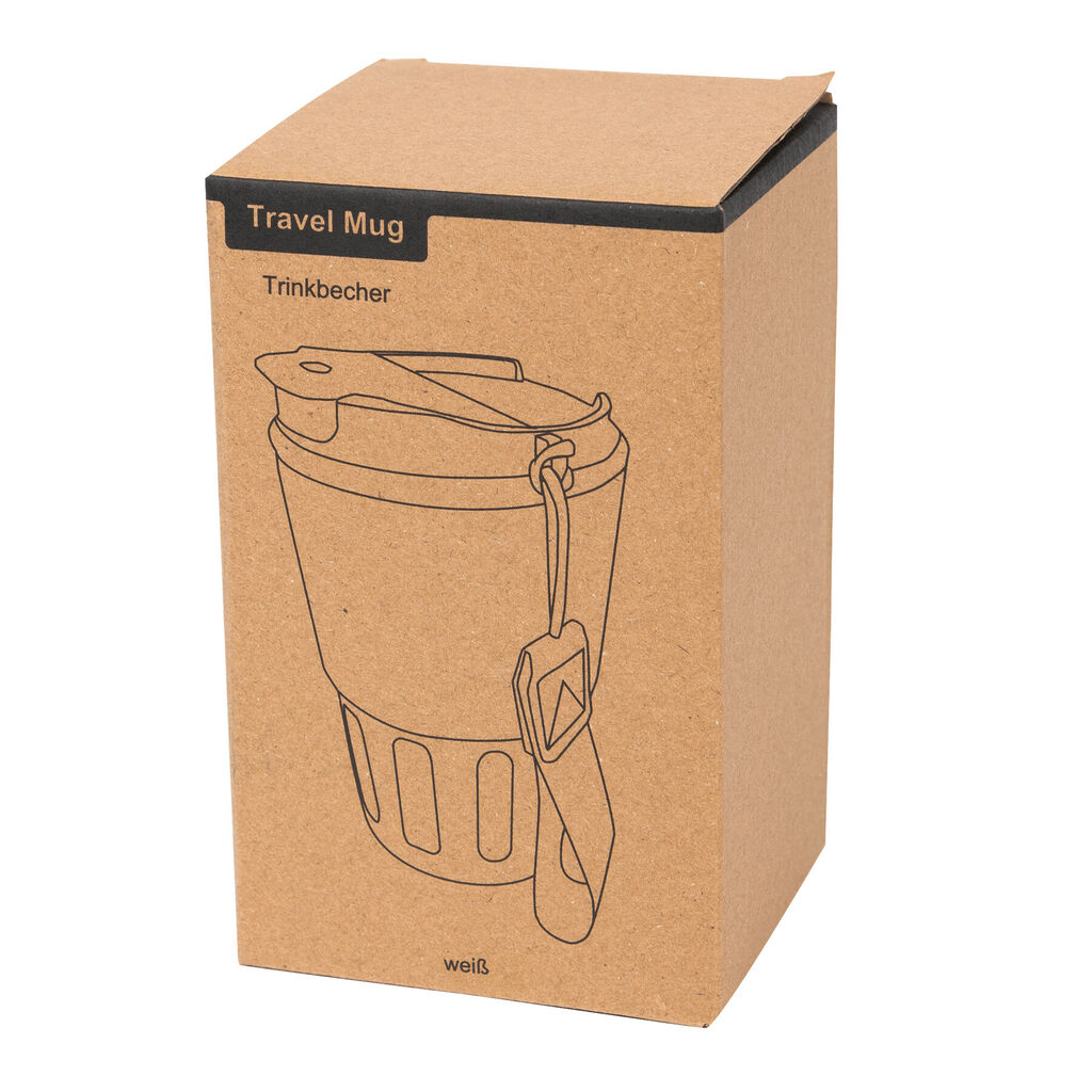 Термокружка TRAVEL MUG, цвет белый - 56-0304558- Фото №20