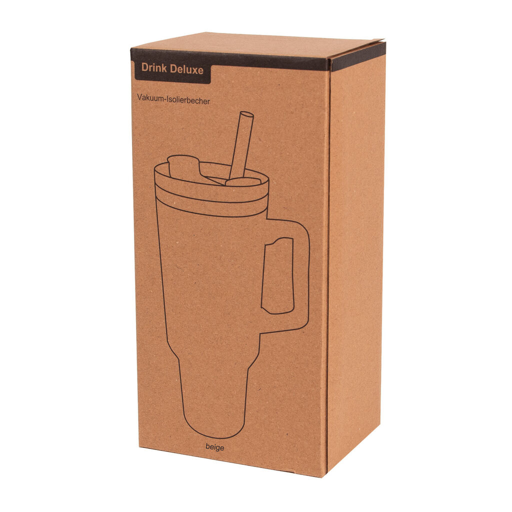 Термокружка DRINK DELUXE, колір бежевий - 56-0304672- Фото №23