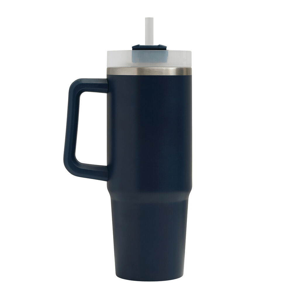 Термокружка DRINK DELUXE, цвет тёмно-синий - 56-0304673- Фото №12