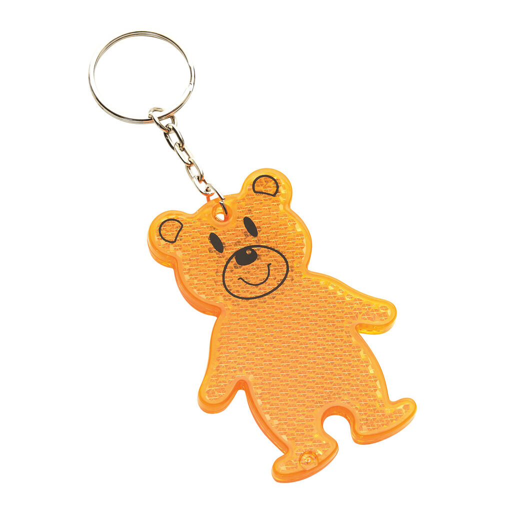 Світловідбиваючий брелок TEDDY, колір помаранчевий