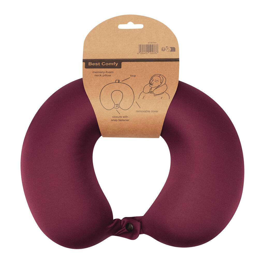 Подушка для шеи BEST COMFY, цвет ягода - 56-0607009- Фото №9