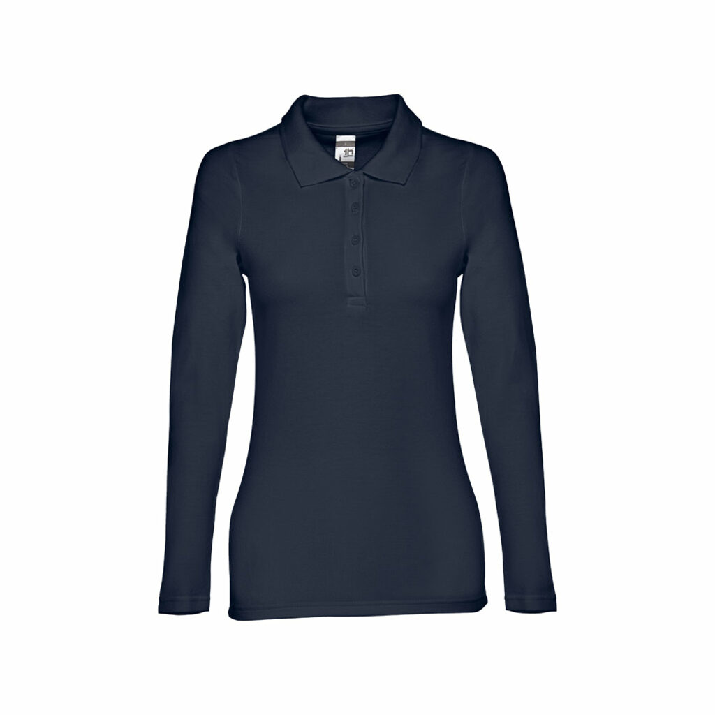 THC BERN WOMEN Женская рубашка поло с длинным рукавом синий  размер S - 30145-104-S- Фото №1