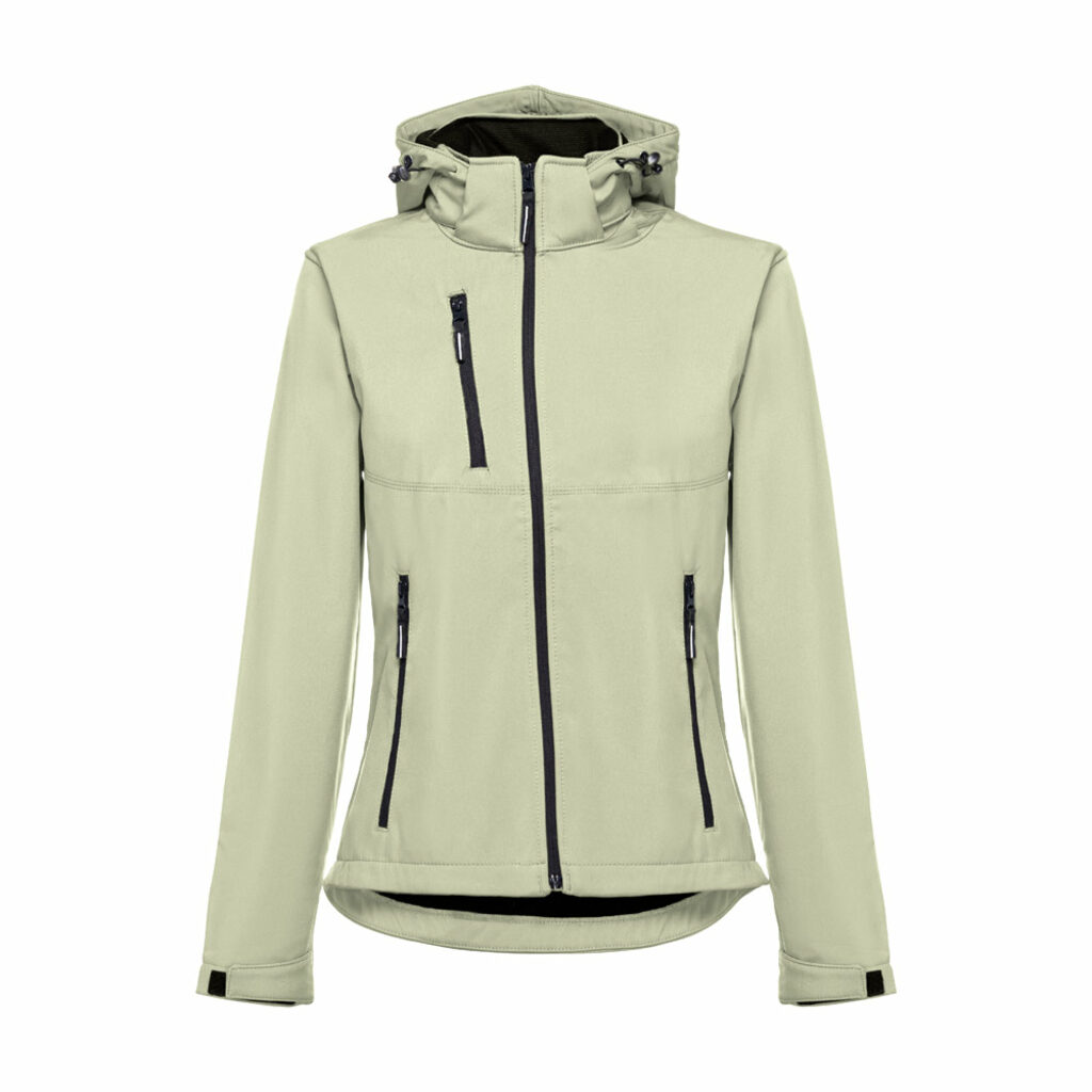 THC ZAGREB WOMEN Женская куртка softshell со съемным капюшоном пастельно-зеленый  размер XXL - 30181-159-XXL- Фото №1