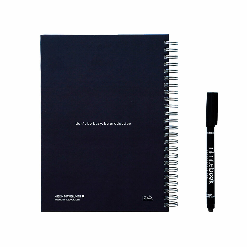 STARTER KIT INFINITE PLANNER A5. Набір містить щоденник формату А5, набір для чищення, маркер та тримач для маркерів темно-синій - 33202-134- Фото №2