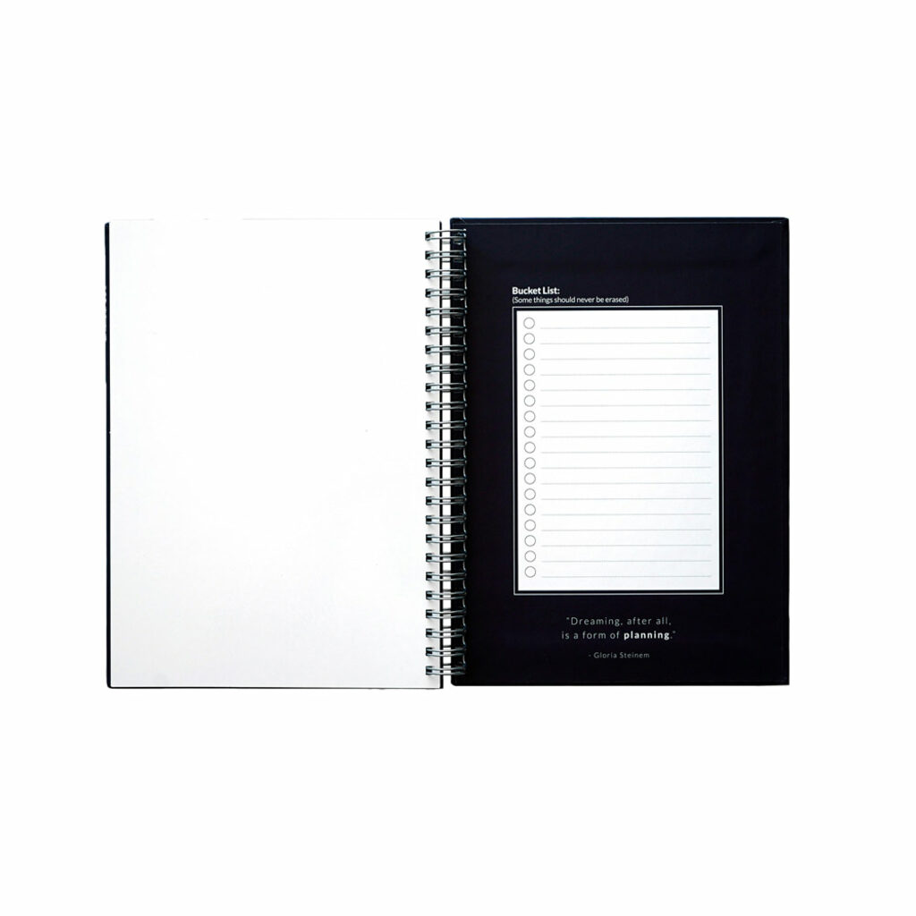 STARTER KIT INFINITE PLANNER A5. Набір містить щоденник формату А5, набір для чищення, маркер та тримач для маркерів темно-синій - 33202-134- Фото №3