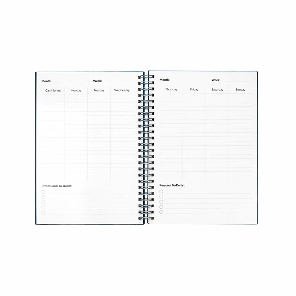 STARTER KIT INFINITE PLANNER A5. Набір містить щоденник формату А5, набір для чищення, маркер та тримач для маркерів темно-синій - 33202-134- Фото №5