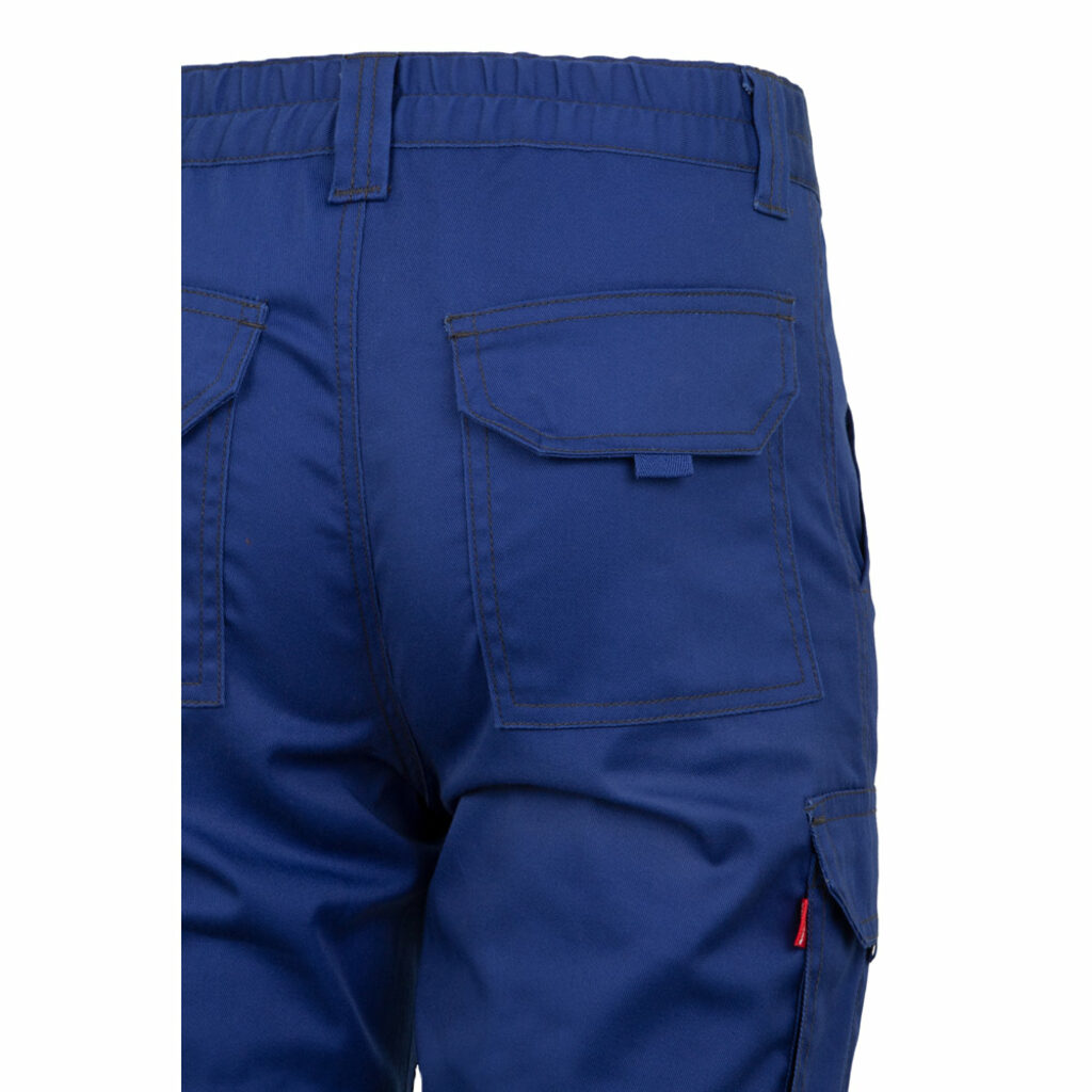 VL LUGH Многокарманные эластичные брюки (240 г/м²) из хлопка (46%), ЭМЭ (38%) и полиэстера (16%) королевский синий  размер 58 - 36003-114-58- Фото №5