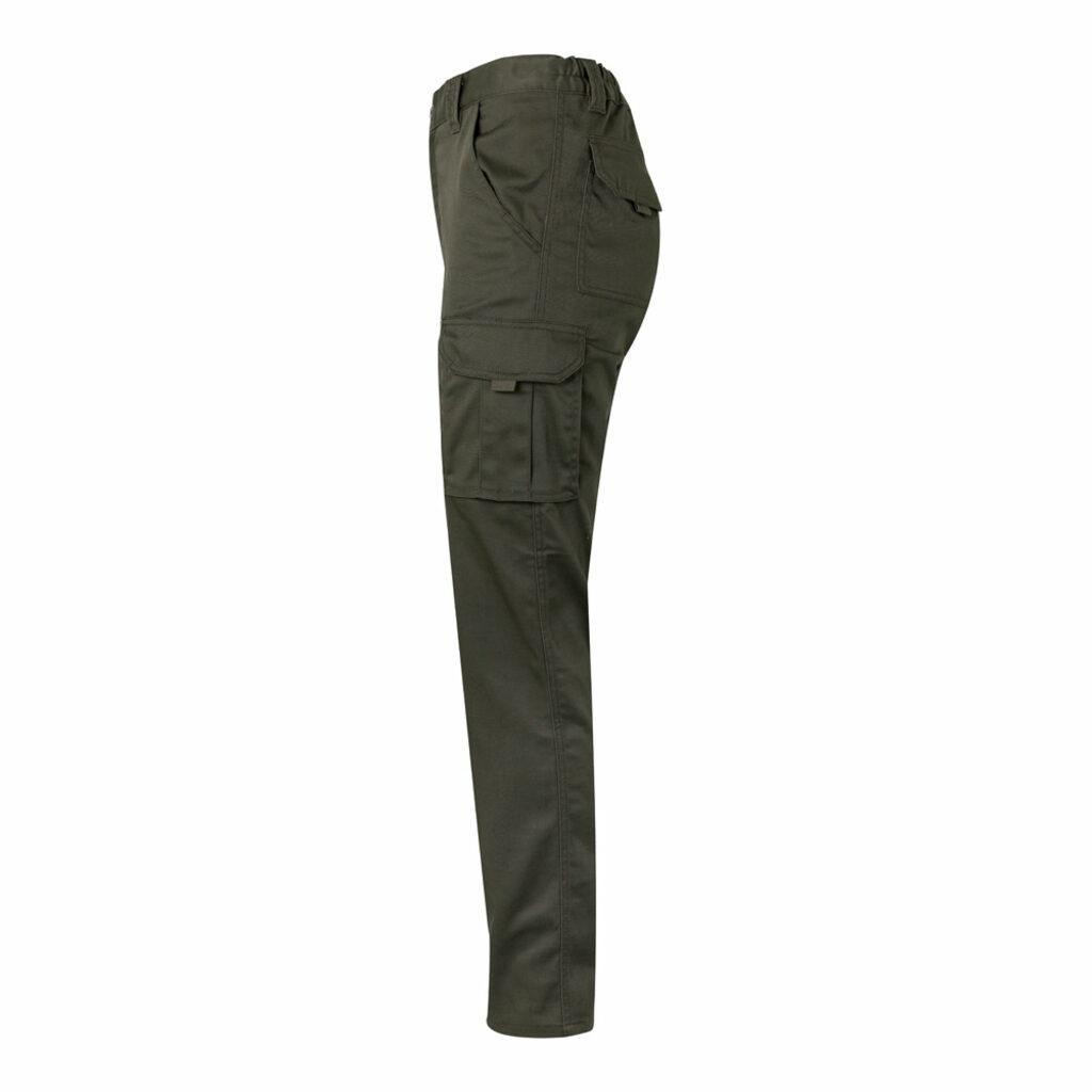 VL PAN. Багатокишенькові еластичні штани (290 г/м²) з бавовни (46%), ЕМЕ (38%) та поліестеру (16%) зелений армійський  розмір 48 - 36008-149-48- Фото №2