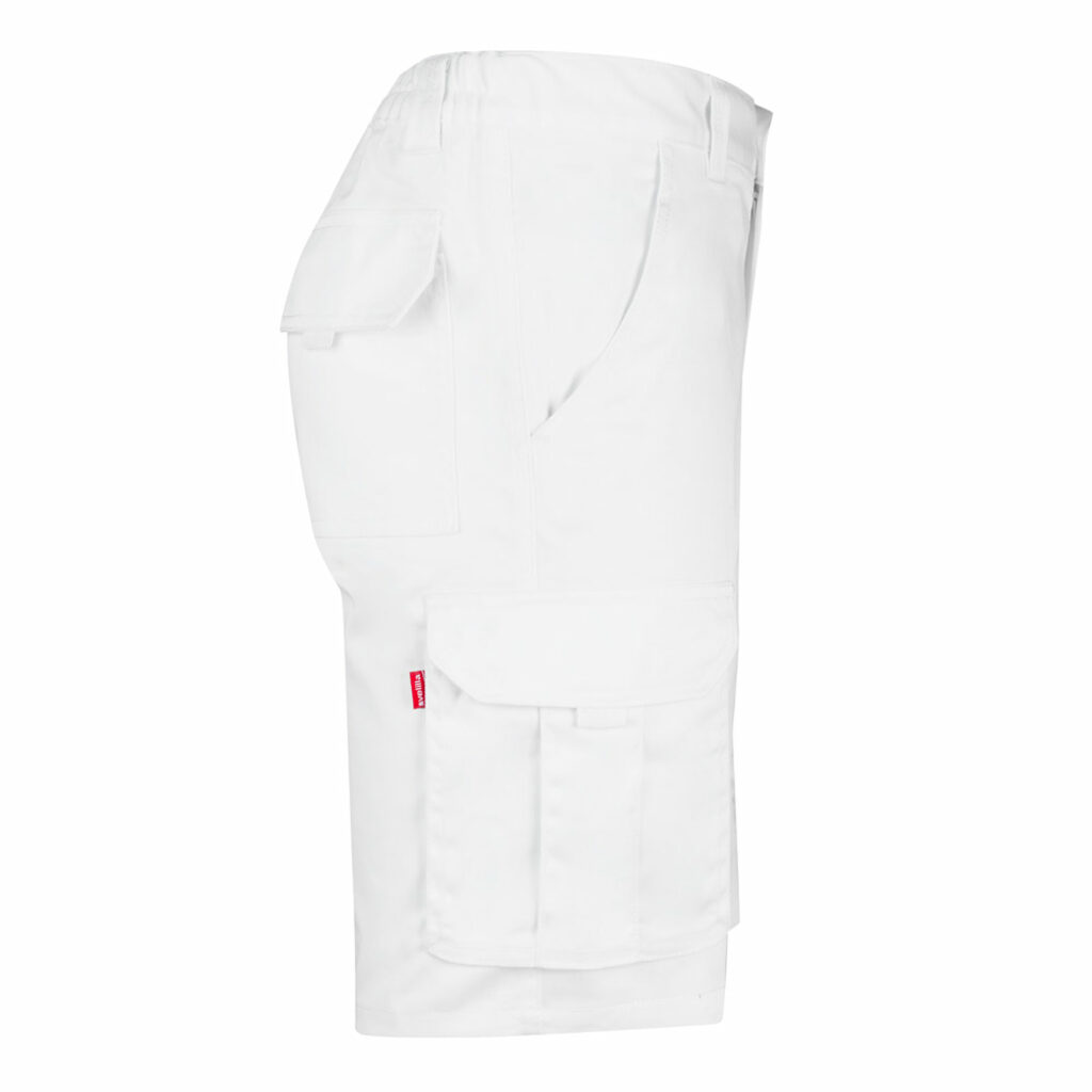 VL HEBE. Шорти-бермуди стретч з кількома кишенями (240 г/м²) з бавовни (46%), ЕМЕ (38%) та поліестеру (16%) білий  розмір 38 - 36017-106-38- Фото №3