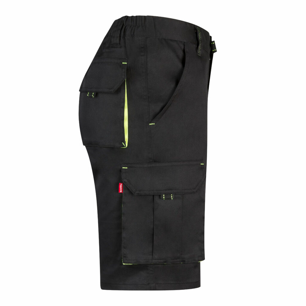VL HEMERA Двухцветные эластичные шорты-бермуды с множеством карманов (240 г/м²) из хлопка (46%), ЭМЭ (38%) и полиэстера (16%) черный  размер 40 - 36018-203-40- Фото №3
