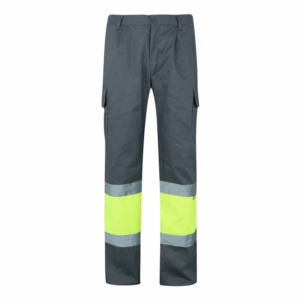 VL POSEIDON Двухцветные брюки из твила с несколькими карманами (210 г/м²) из хлопка (20%) и полиэстера (80%) серый  размер M - 36054-207-M- Фото №7