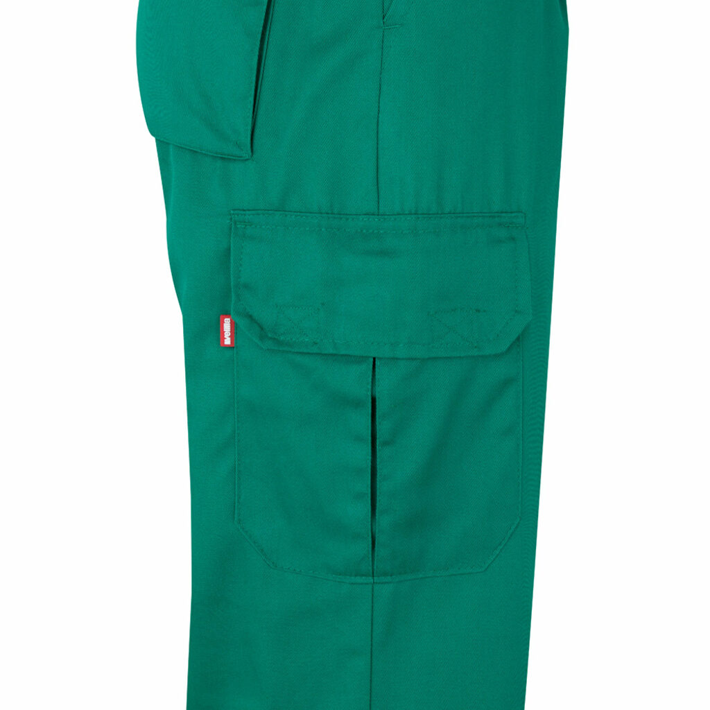VL POSEIDON Двоколірні штани з твила з кількома кишенями (210 г/м²) з бавовни (20%) та поліестеру (80%) зелений  розмір L - 36054-209-L- Фото №4