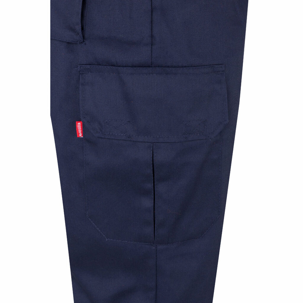 VL ASCLEPIUS Брюки из твила с несколькими карманами (200 г/м²) из хлопка (35%) и полиэстера (65%) синий  размер S - 36058-104-S- Фото №6