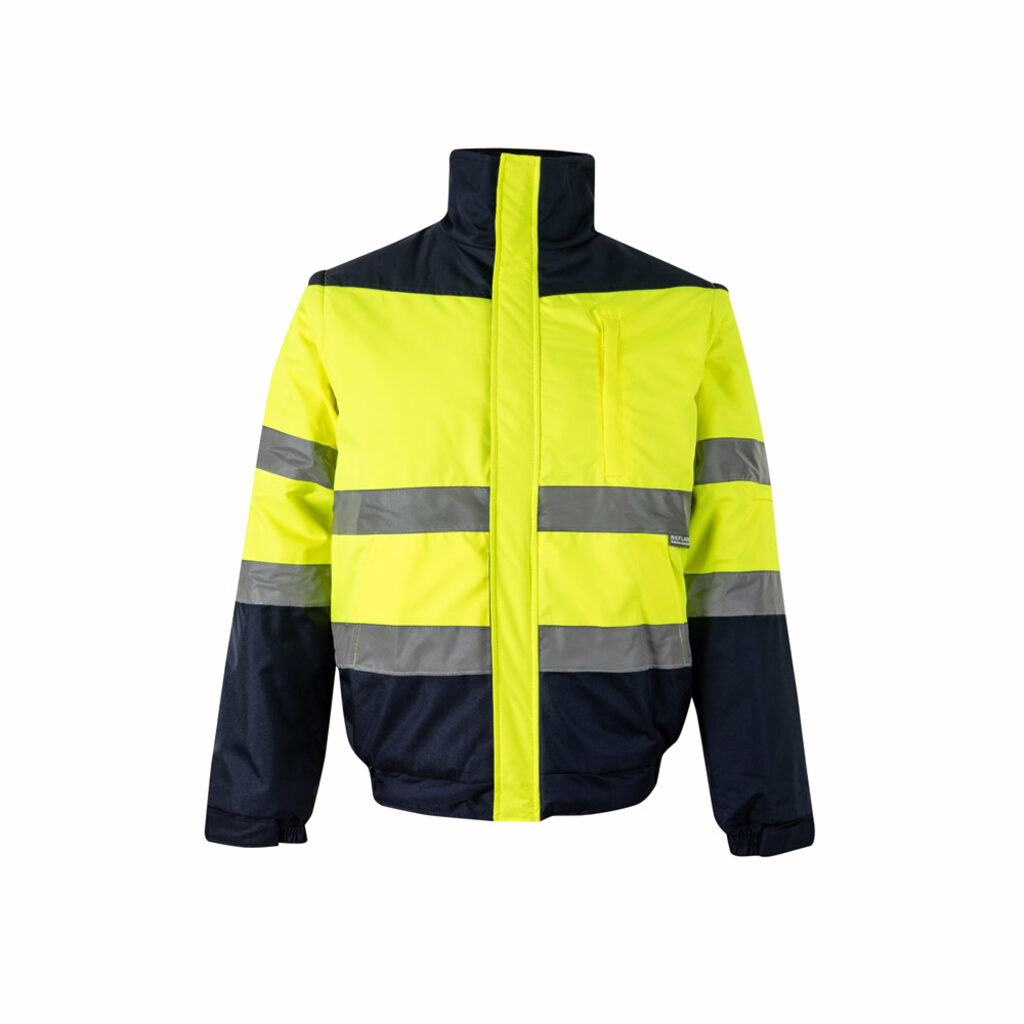 VL JUPITER LARGE Двоколірна куртка утеплена (180 г/м²) з поліестеру (100%) з поліуретановим покриттям синій  розмір 5XL - 36060-204-5XL- Фото №7