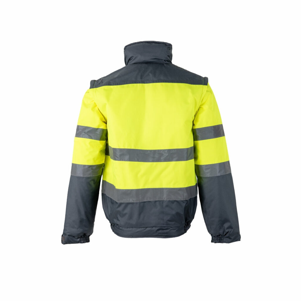 VL JUPITER LARGE Двоколірна куртка утеплена (180 г/м²) з поліестеру (100%) з поліуретановим покриттям сірий  розмір 5XL - 36060-207-5XL- Фото №1