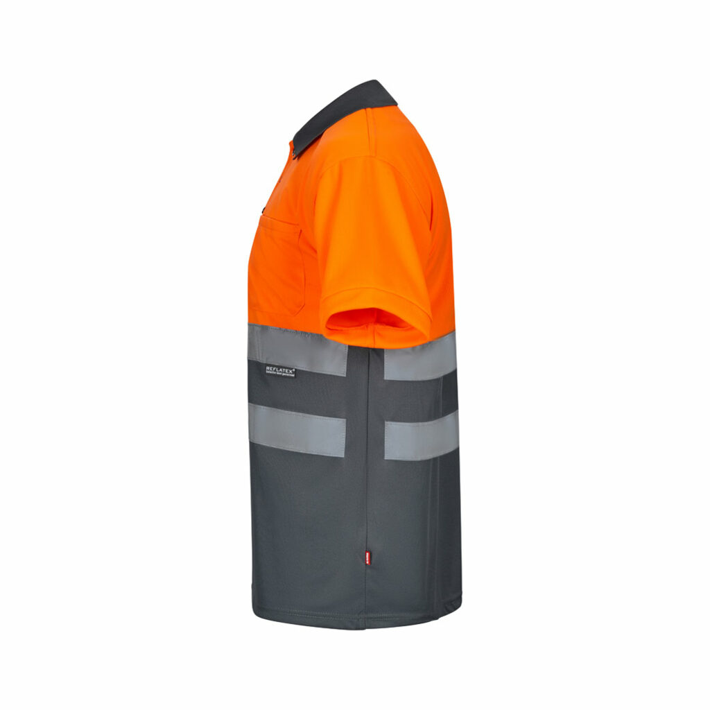 VL CUPID Двухцветная рубашка поло (160 г/м²) с короткими рукавами, из полиэстера (100%) серый размер 3XL - 36063-217-3XL- Фото №2 VL CUPID Двухцветная рубашка поло (160 г/м²) с короткими рукавами, из полиэстера (100%) серый размер 3XL - 36063-217-3XL- Фото №2