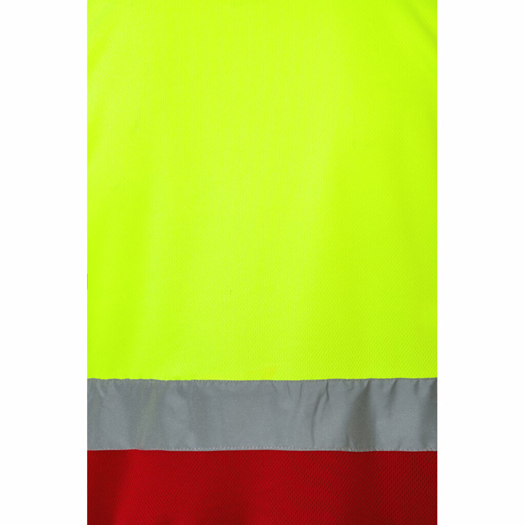 VL CUPID LARGE Двоколірна сорочка поло з принтом (160 г/м²) з короткими рукавами, з поліестеру (100%) червоний  розмір 5XL - 36065-205-5XL- Фото №7