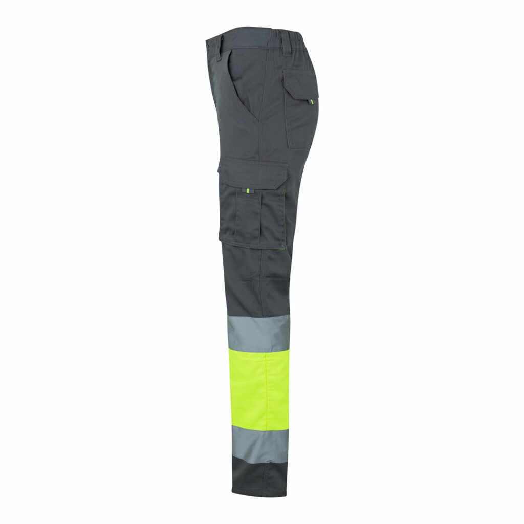 VL ZEUS Двоколірні брюки-стрейч з кількома кишенями (240 г/м²) з бавовни (46%), ЕМЕ (38%) та поліестеру (16%). сірий  розмір 2XL - 36087-207-2XL- Фото №2