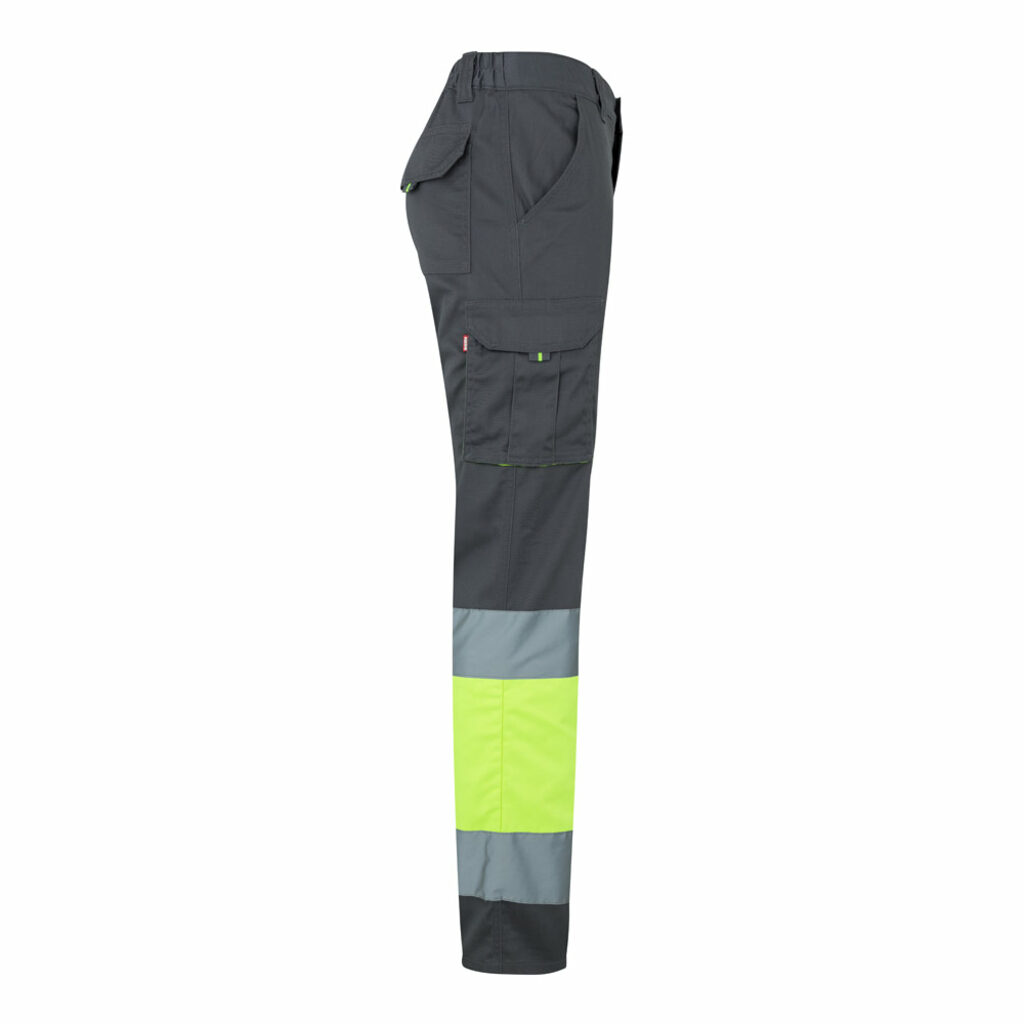 VL ZEUS Двоколірні брюки-стрейч з кількома кишенями (240 г/м²) з бавовни (46%), ЕМЕ (38%) та поліестеру (16%). сірий  розмір L - 36087-207-L- Фото №3