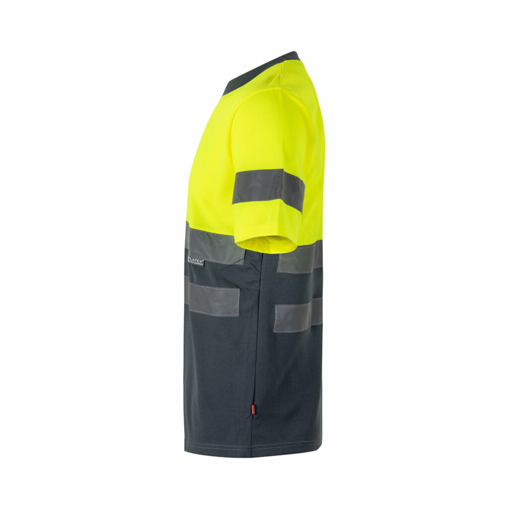 VL BRAHMA Двухцветная техническая футболка Bird-eye (140 г/м²) из полиэстера (100%) серый  размер S - 36093-207-S- Фото №2