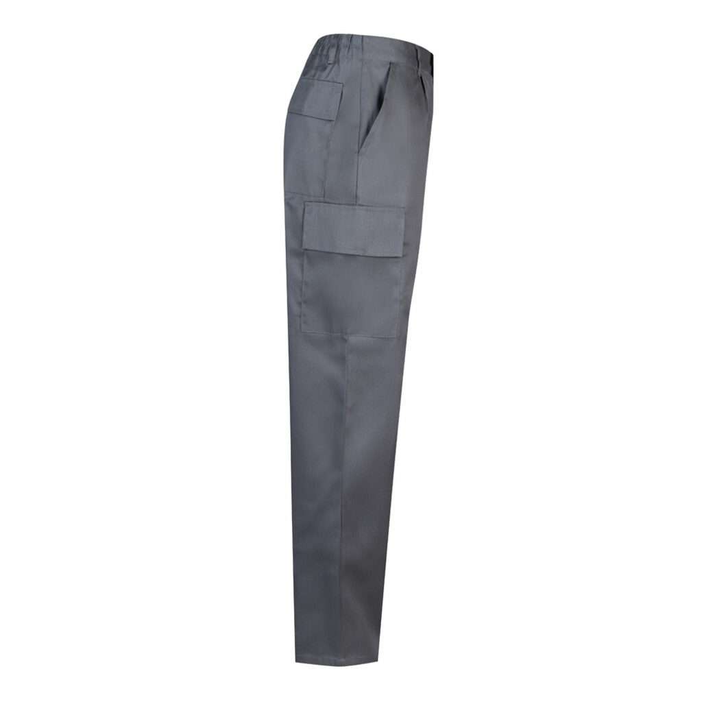 VL AINE Штани з твила з кількома кишенями (190 г/м²) з бавовни (20%) та поліестеру (80%) сірий  розмір 38 - 36112-113-38- Фото №3