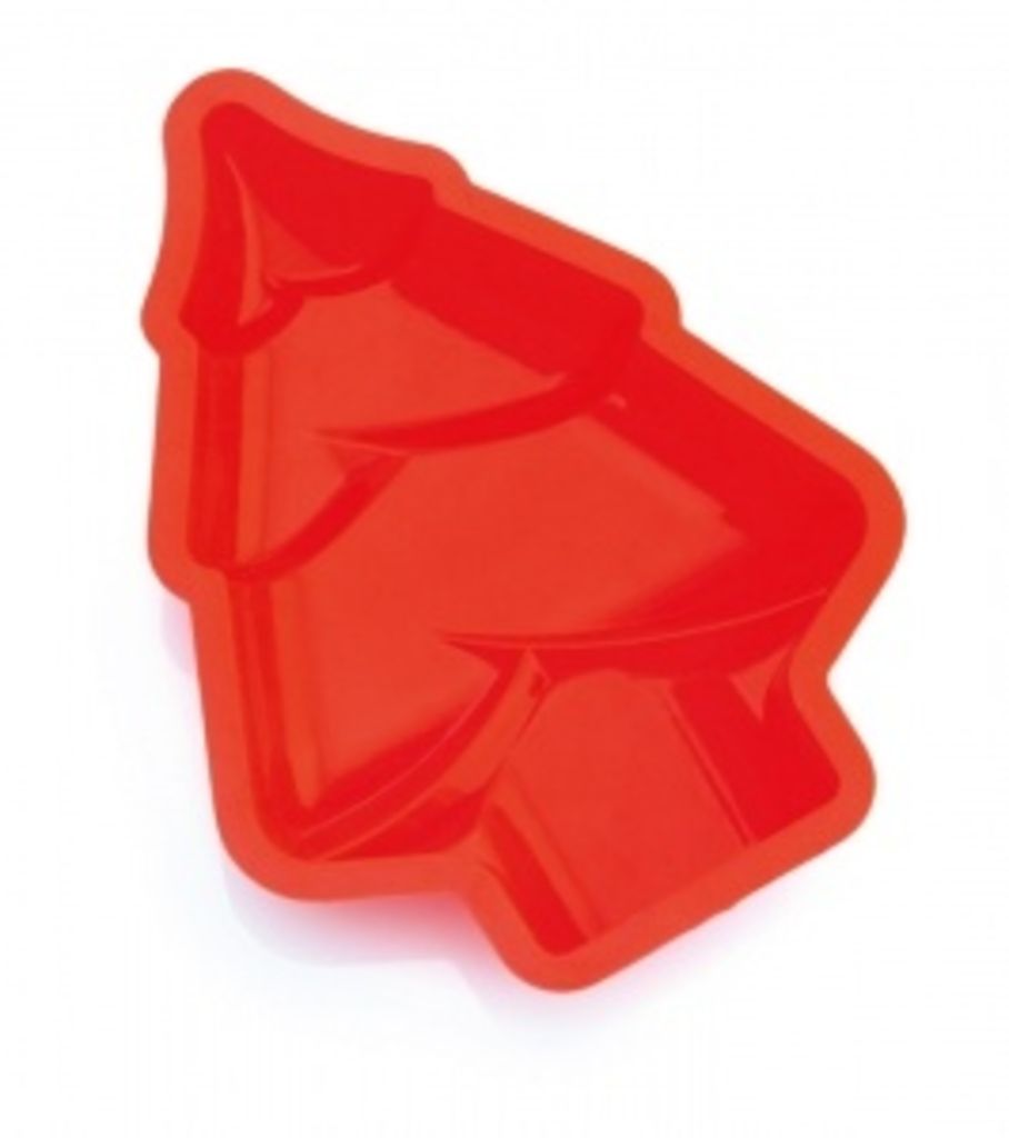 Форма для печива у формі ялинки, колір червоний
