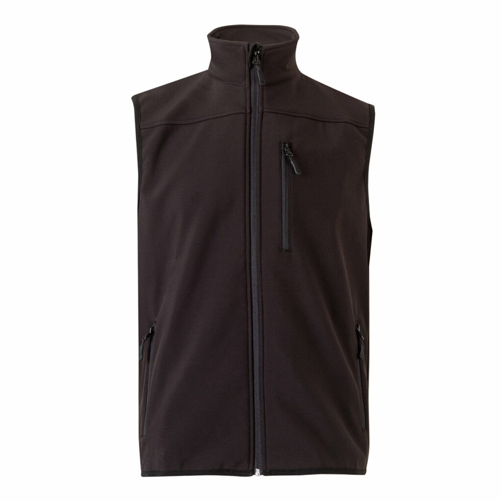 VL VARUNA Жилет Softshell (280 г/м²) с подкладкой из полиэстера (94%) и эластана (6%). черный  размер XL - 36136-103-XL- Фото №4