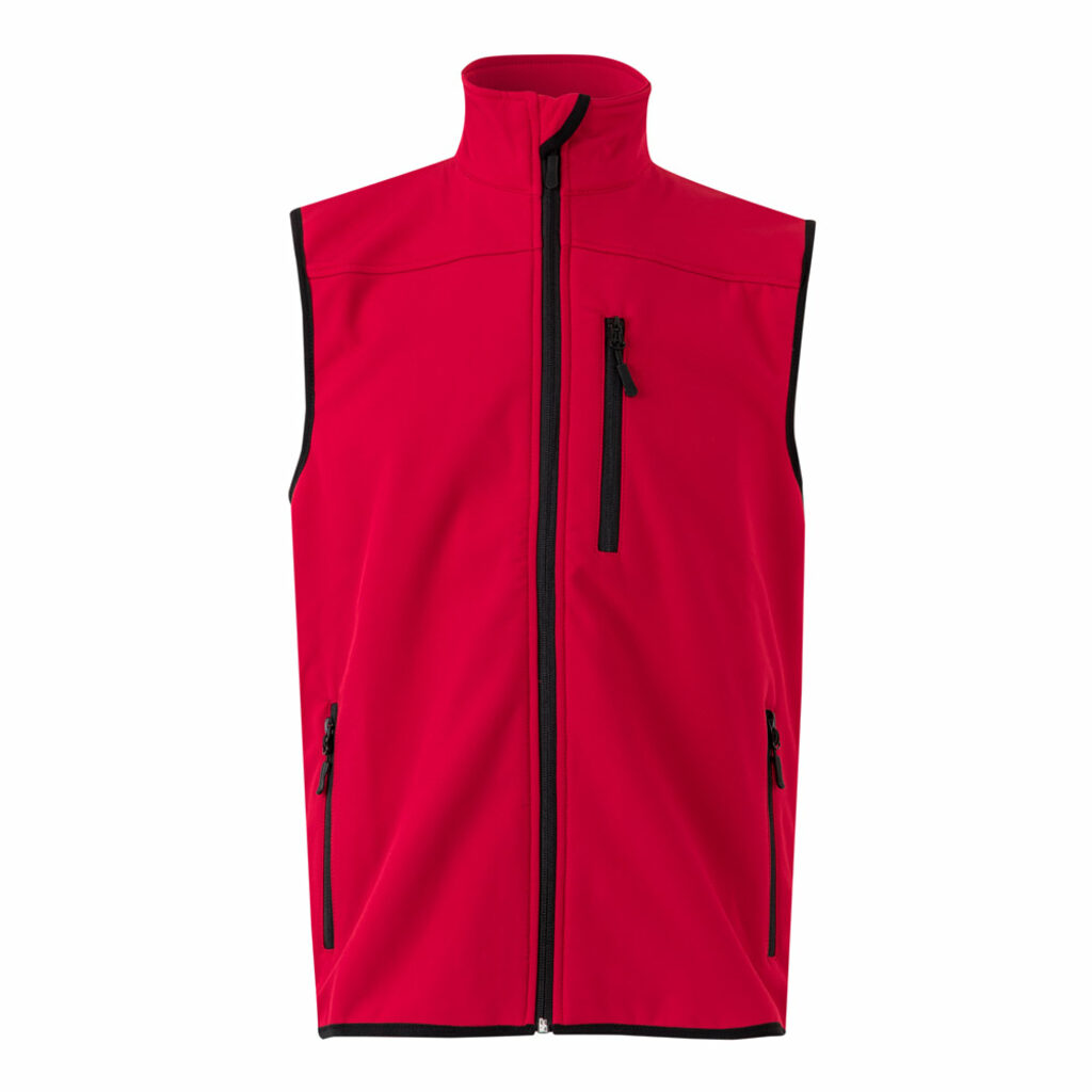 VL VARUNA Жилет Softshell (280 г/м²) с подкладкой из полиэстера (94%) и эластана (6%). красный  размер XS - 36136-105-XS- Фото №4