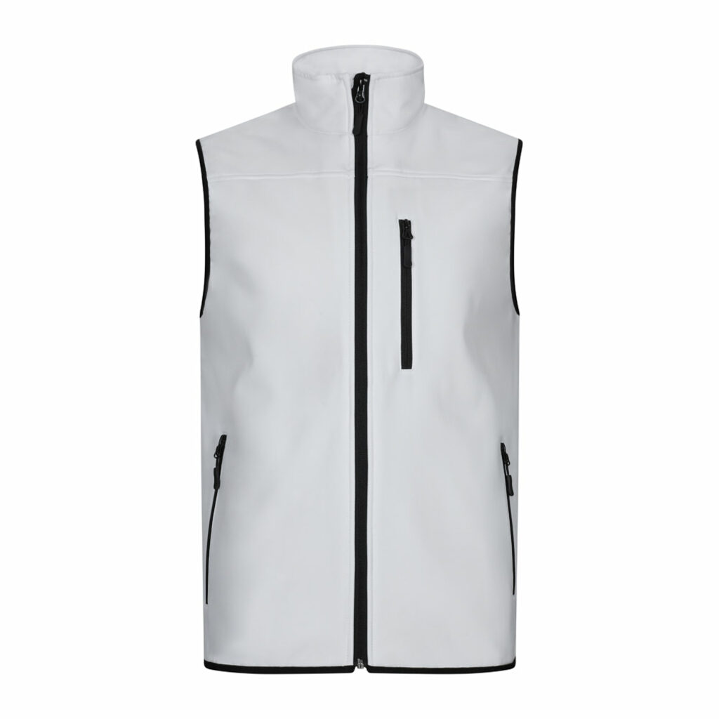 VL VARUNA Жилет Softshell (280 г/м²) с подкладкой из полиэстера (94%) и эластана (6%). белый  размер XS - 36136-106-XS- Фото №3