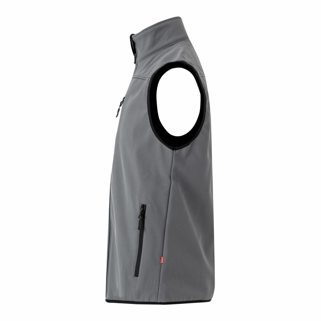 VL VARUNA Жилет Softshell (280 г/м²) с подкладкой из полиэстера (94%) и эластана (6%). серый  размер S - 36136-113-S- Фото №2